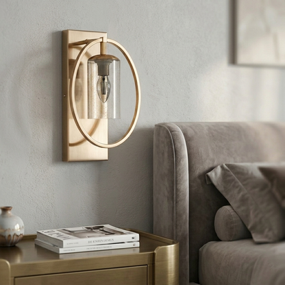 Celestial Halo Seeded Sconce Wall Light - 8.5in * 14in (J)