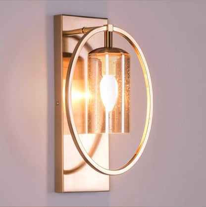 Celestial Halo Seeded Sconce Wall Light - 8.5in * 14in (J)