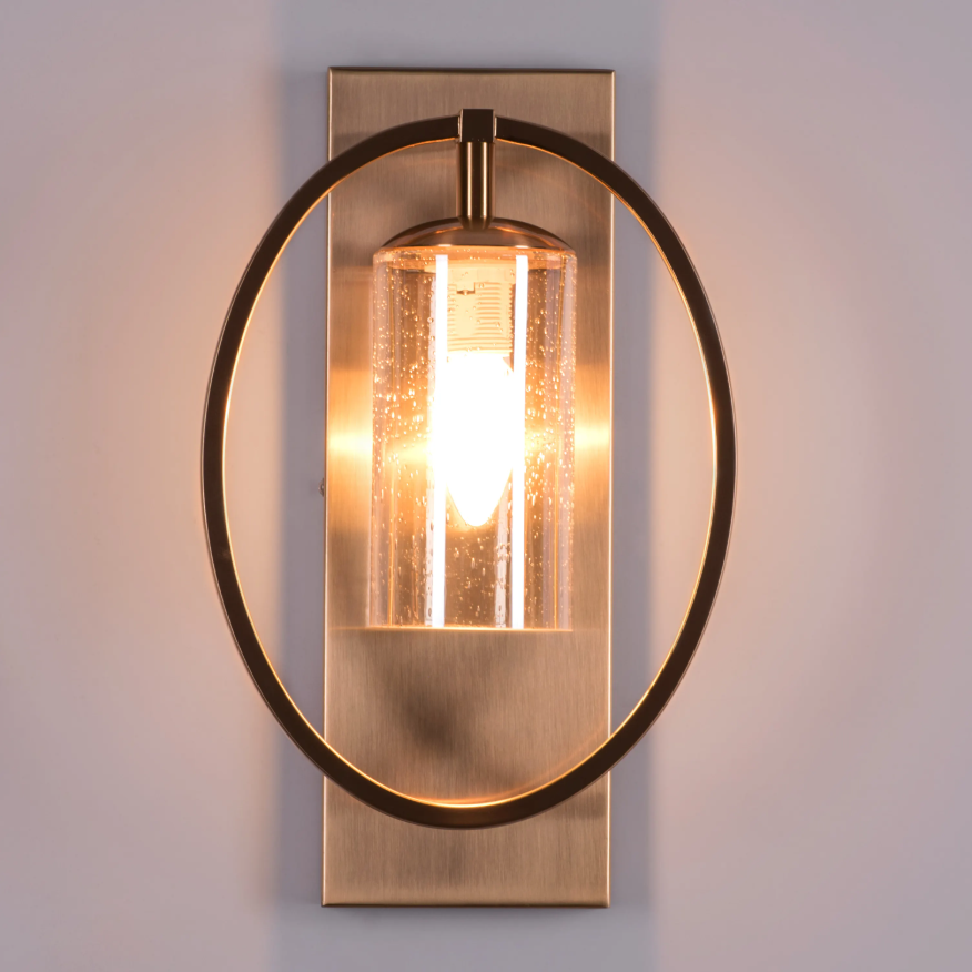 Celestial Halo Seeded Sconce Wall Light - 8.5in * 14in (J)