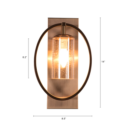 Celestial Halo Seeded Sconce Wall Light - 8.5in * 14in (J)
