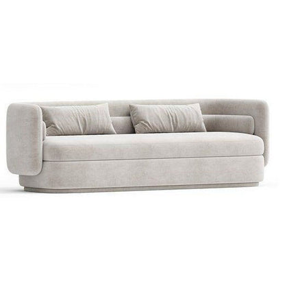 Celine Curved Minimalist Velvet 3-Seater Sofa (1950mm) - (NO)