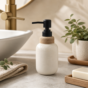 The Terra & Rope Ceramic Soap Dispenser (W)