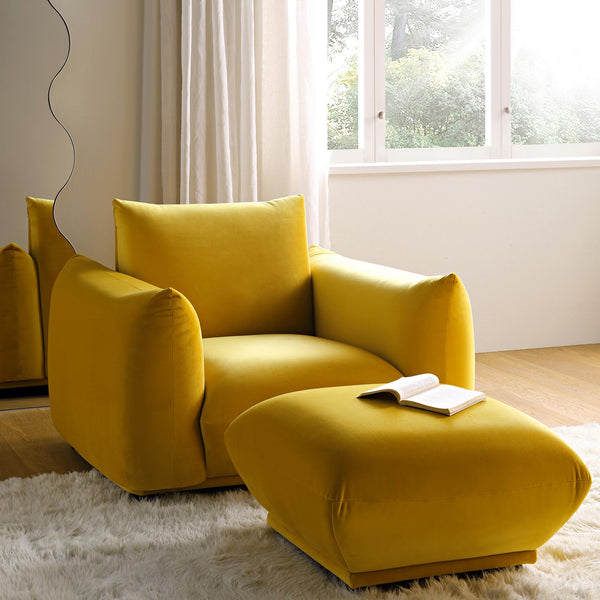 Dami 1-Seater Upholstered Sofa Armchair W 112 x D 101 x H 81 cm - (OT)