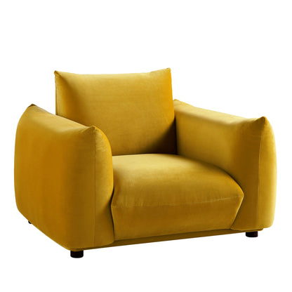 Dami 1-Seater Upholstered Sofa Armchair W 112 x D 101 x H 81 cm - (OT)