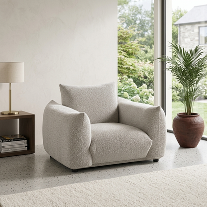 Dami 1-Seater Upholstered Sofa Armchair W 112 x D 101 x H 81 cm - (OT)