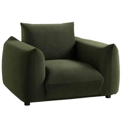 Dami 1-Seater Upholstered Sofa Armchair W 112 x D 101 x H 81 cm - (OT)
