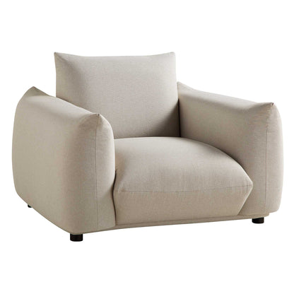 Dami 1-Seater Upholstered Sofa Armchair W 112 x D 101 x H 81 cm - (OT)
