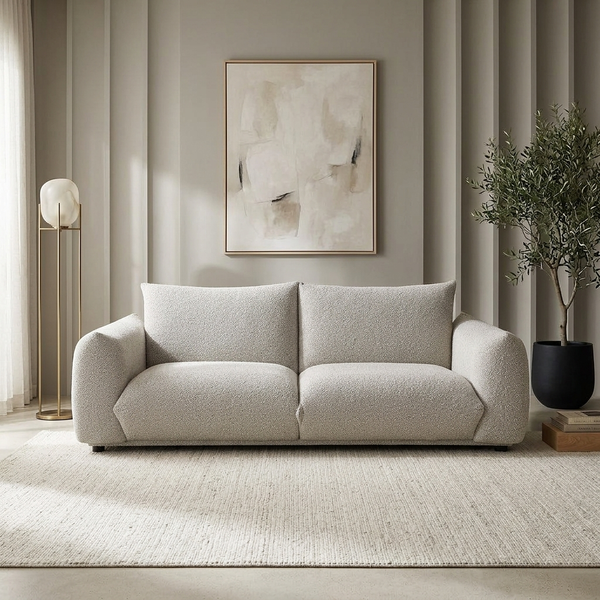 Dami 3-Seater Upholstered Sofa W 225 x D 101 x H 81 cm - (OT)