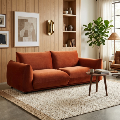 Dami 3-Seater Upholstered Sofa W 225 x D 101 x H 81 cm - (OT)