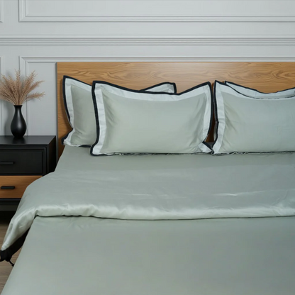 EATON Bedsheet (400TC) - 100% Cotton King-Size Bedsheet + 2 Pillow Covers