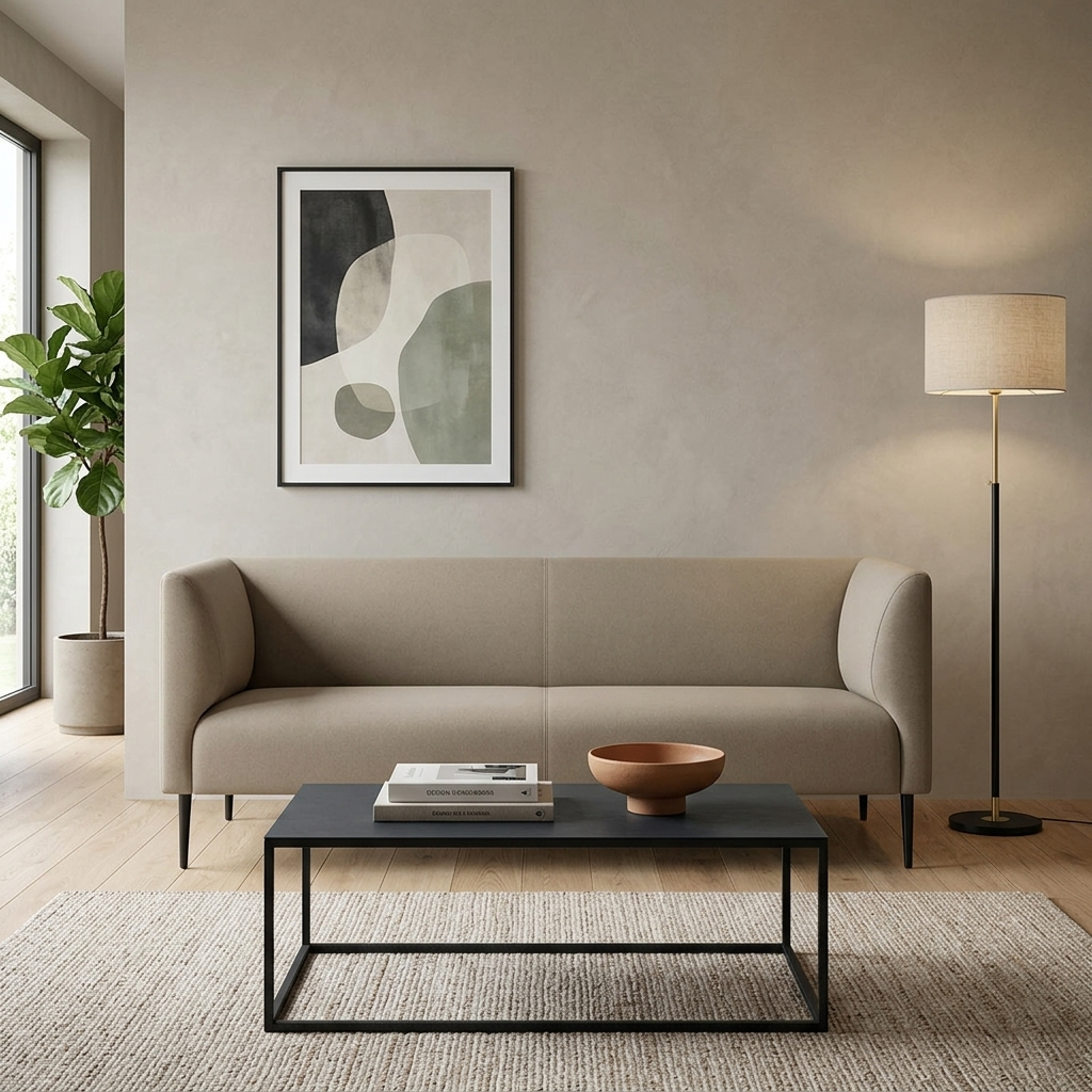 Elin Minimalist Curved-Arm 2-Seater Sofa (1500mm) - (NO)