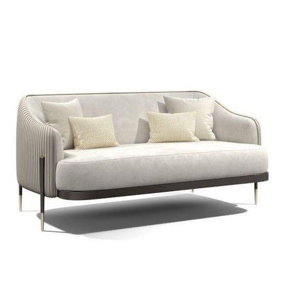 Flora High-Back Curved Bouclé 2-Seater Sofa (1800mm) - (NO)
