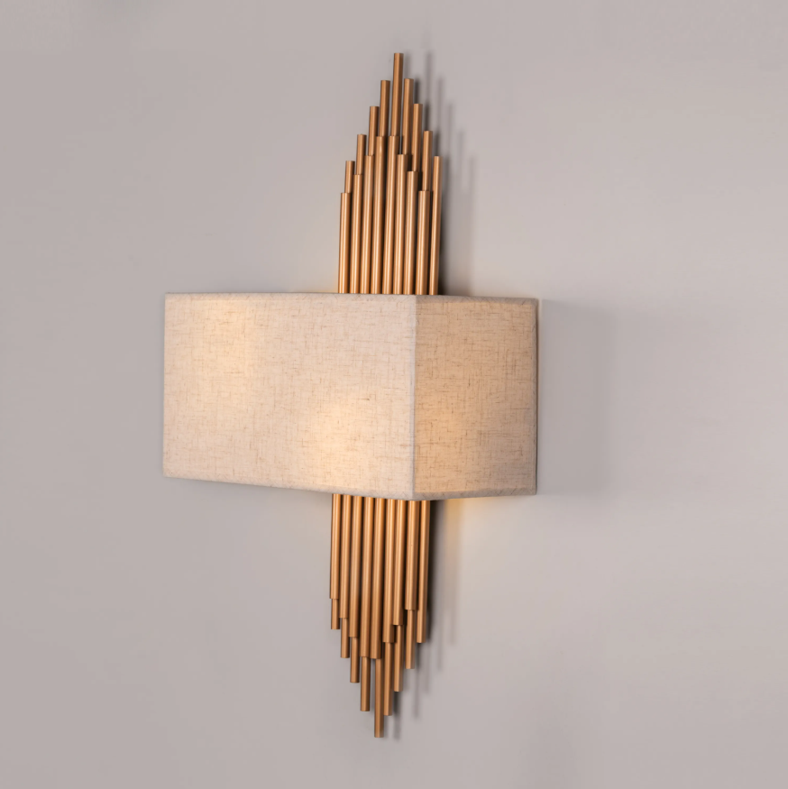 Gilded Organ Sconce Wall Light - 14in * 26in (J)