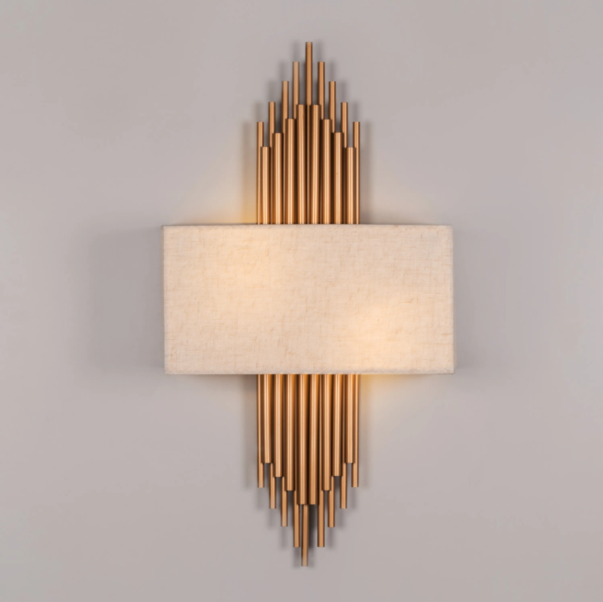 Gilded Organ Sconce Wall Light - 14in * 26in (J)