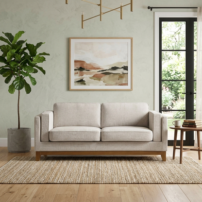 Habi Upholstered Fabric 2-Seater Sofa W 167 x D 84 x H 74 cm - (OT)