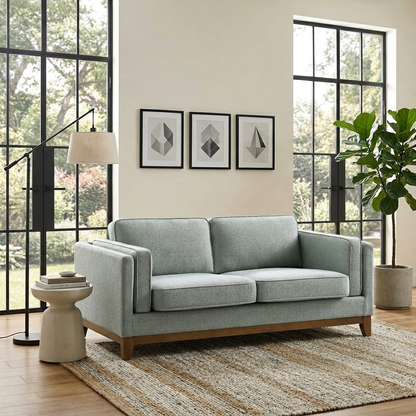 Habi Upholstered Fabric 2-Seater Sofa W 167 x D 84 x H 74 cm - (OT)