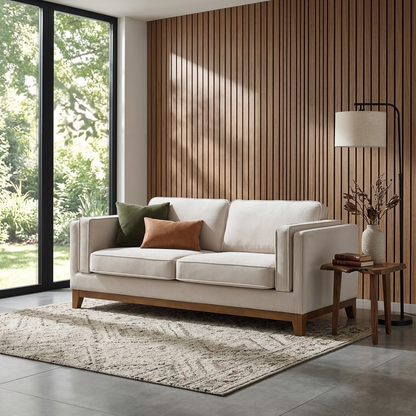 Habi Upholstered Fabric 2-Seater Sofa W 167 x D 84 x H 74 cm - (OT)