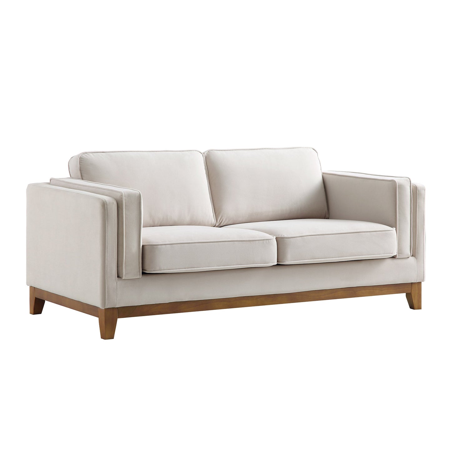 Habi Upholstered Fabric 2-Seater Sofa W 167 x D 84 x H 74 cm - (OT)