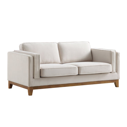 Habi Upholstered Fabric 2-Seater Sofa W 167 x D 84 x H 74 cm - (OT)