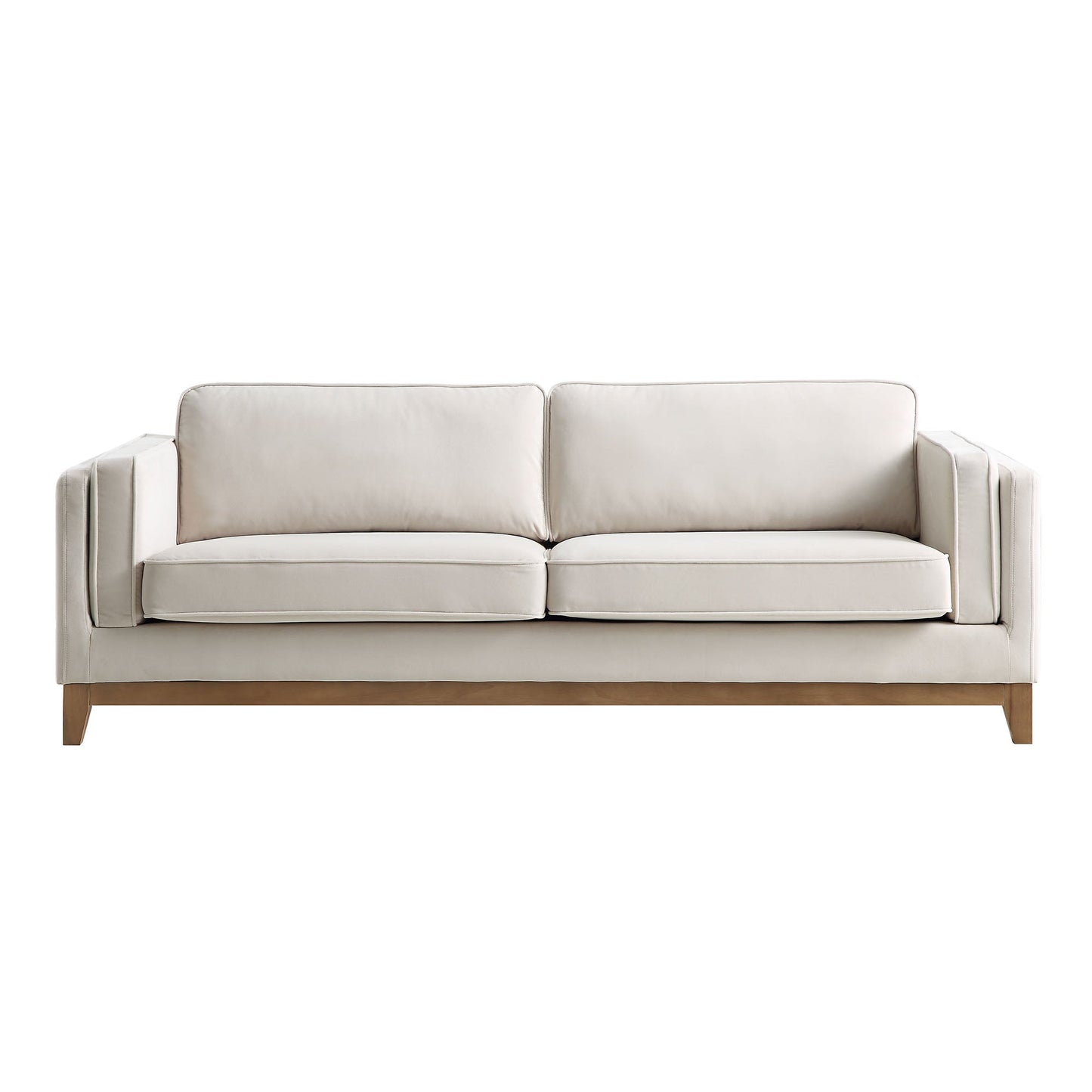Habi Upholstered Fabric 3-Seater Sofa W 209 x D 84 x H 74 cm - (OT)