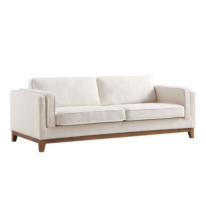 Habi Upholstered Fabric 3-Seater Sofa W 209 x D 84 x H 74 cm - (OT)