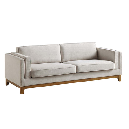 Habi Upholstered Fabric 3-Seater Sofa W 209 x D 84 x H 74 cm - (OT)