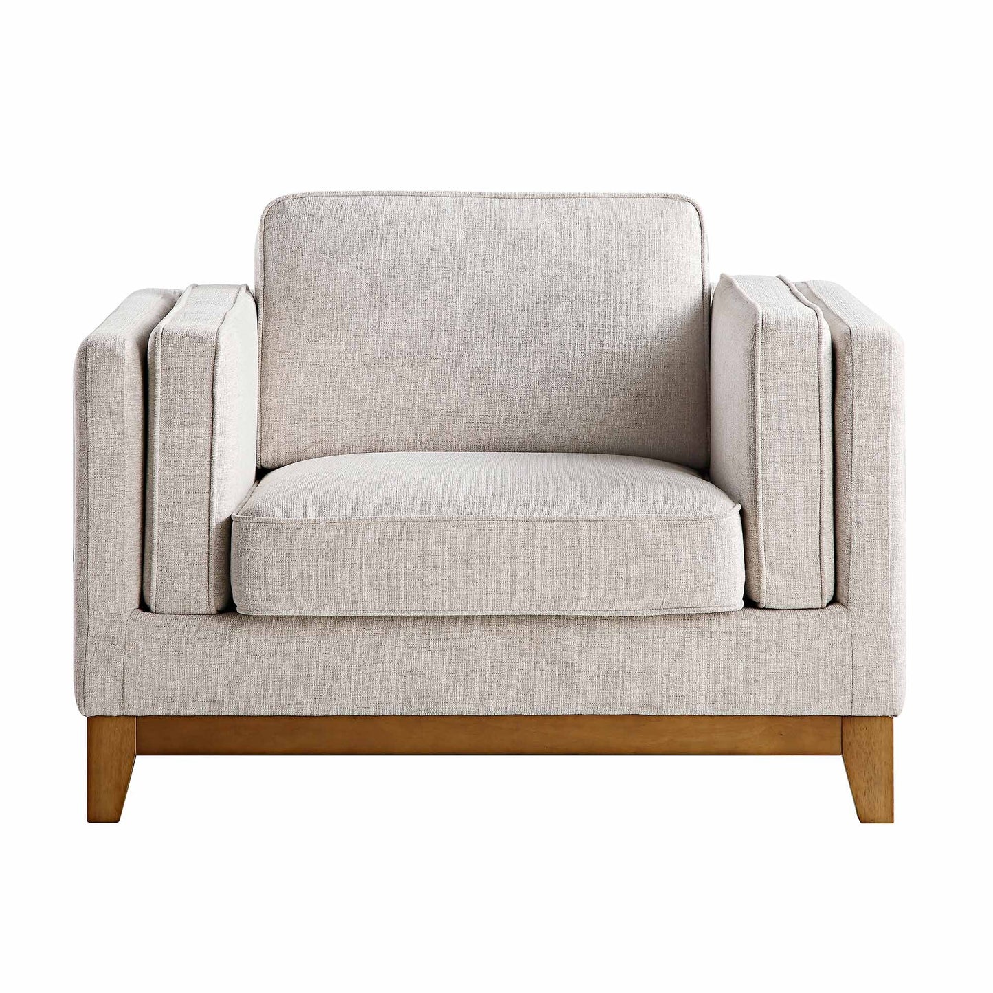 Habi Upholstered Fabric Sofa, 1-Seater W 101 x D 84 x H 74 cm - (OT)