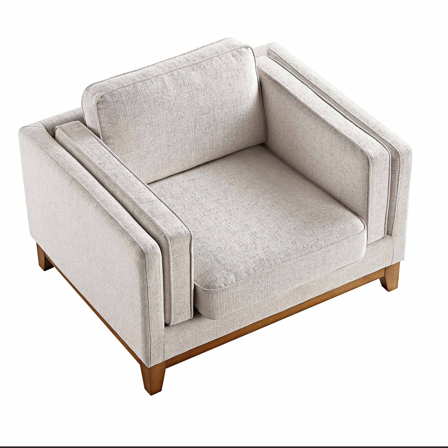 Habi Upholstered Fabric Sofa, 1-Seater W 101 x D 84 x H 74 cm - (OT)