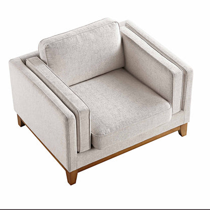 Habi Upholstered Fabric Sofa, 1-Seater W 101 x D 84 x H 74 cm - (OT)