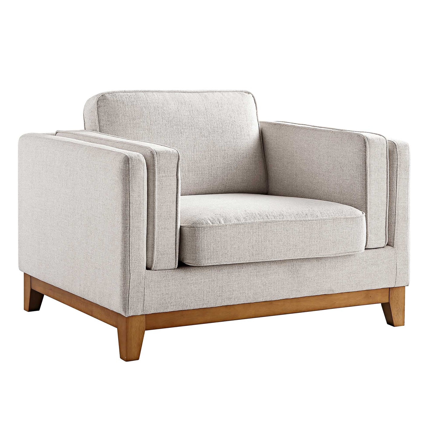 Habi Upholstered Fabric Sofa, 1-Seater W 101 x D 84 x H 74 cm - (OT)