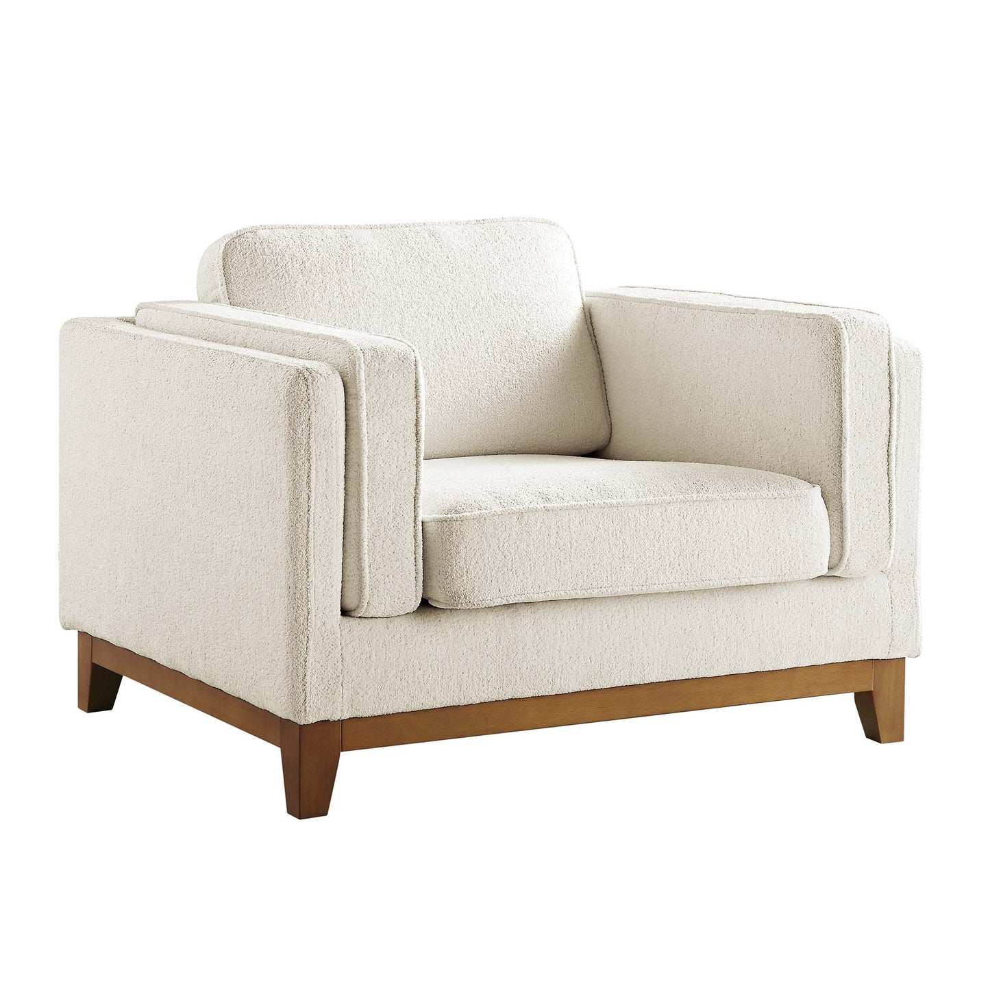 Habi Upholstered Fabric Sofa, 1-Seater W 101 x D 84 x H 74 cm - (OT)