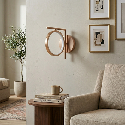 Halo Modern Geometric Sconce Wall Light - 5.9in * 8.2in (J)