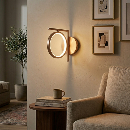 Halo Modern Geometric Sconce Wall Light - 5.9in * 8.2in (J)