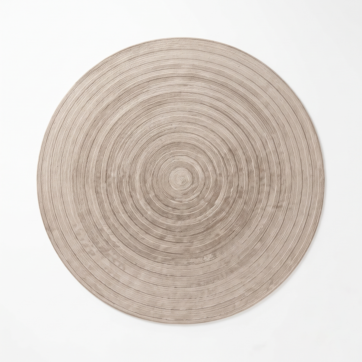 Hand-Tufted Round Wool Rug | Geometric Motif (GG)