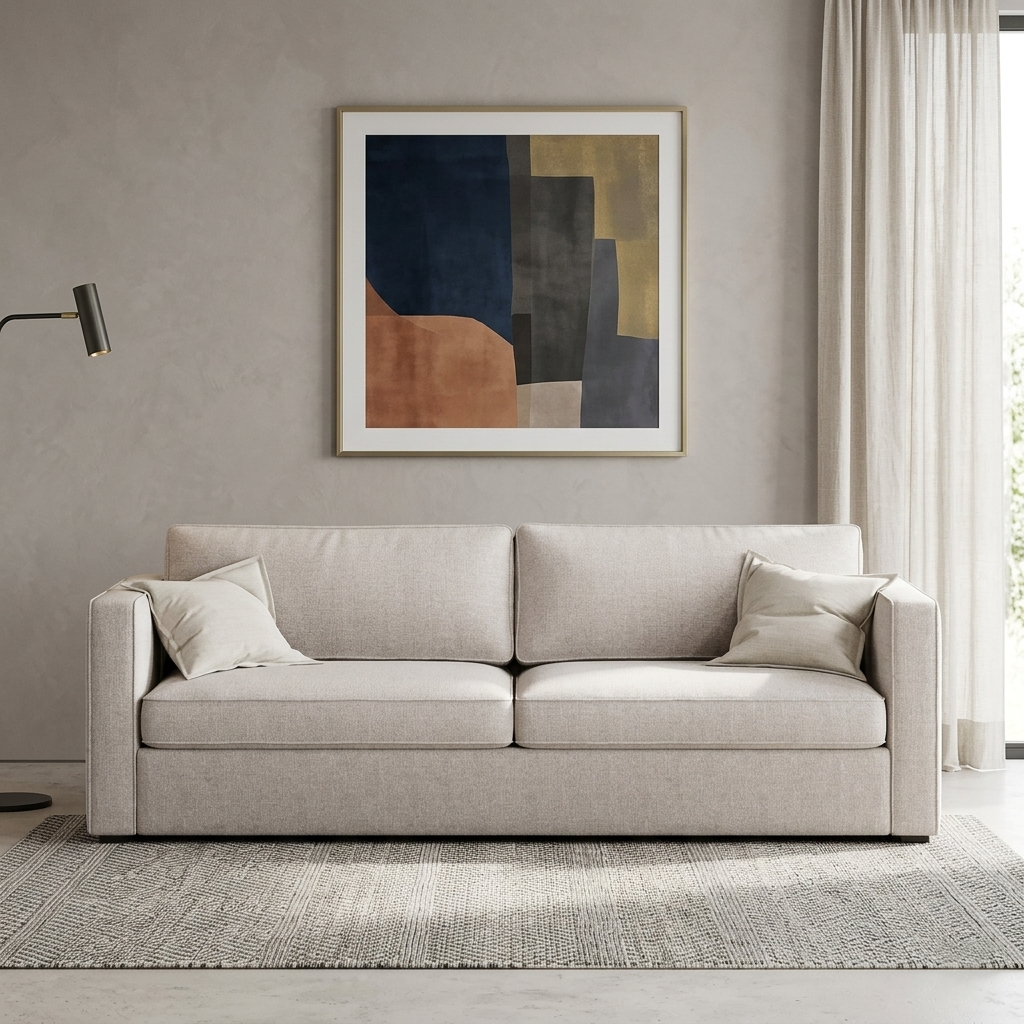 Haven Modern Fabric 2-Seater Sofa (1800mm) - (NO)