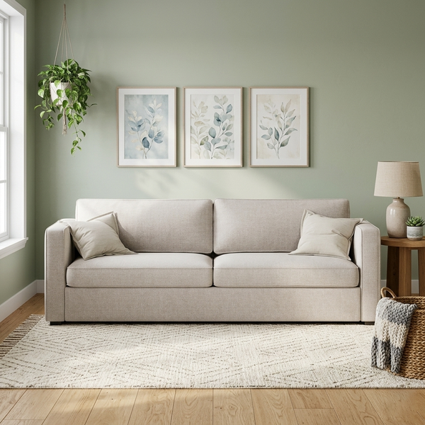 Haven Modern Fabric 2-Seater Sofa (1800mm) - (NO)