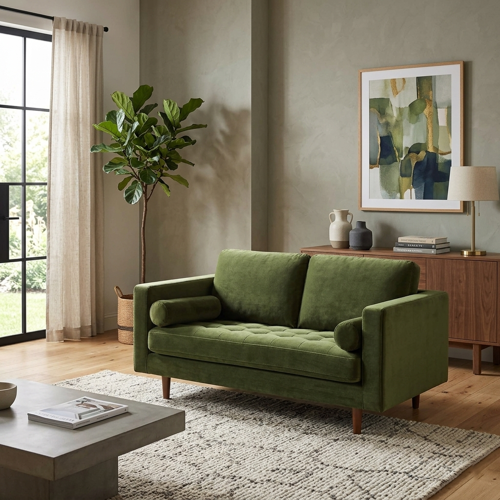 Hola 2-Seater Upholstered Sofa W 157 x D 85 x H 83 cm - (OT)