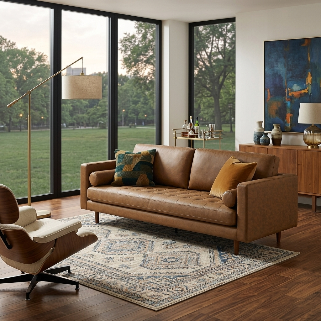 Hola 3-Seater Upholstered Sofa W 223 x D 85 x H 83 cm - (OT)