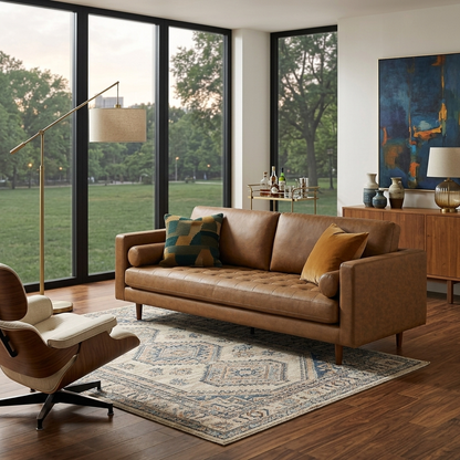 Hola 3-Seater Upholstered Sofa W 223 x D 85 x H 83 cm - (OT)