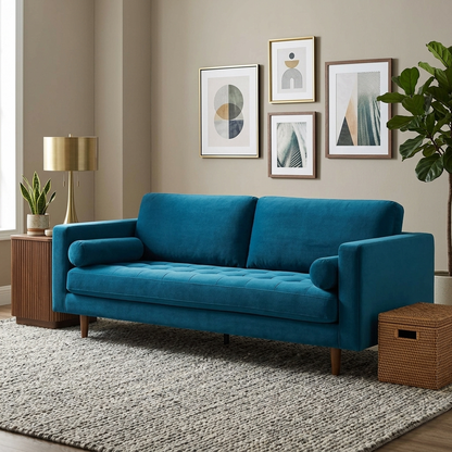 Hola 3-Seater Upholstered Sofa W 223 x D 85 x H 83 cm - (OT)
