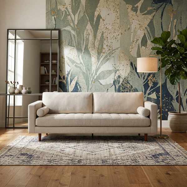 Hola 3-Seater Upholstered Sofa W 223 x D 85 x H 83 cm - (OT)