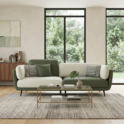 Hugo Pillow-Block Bouclé 2-Seater Sofa (1800mm) - (NO)