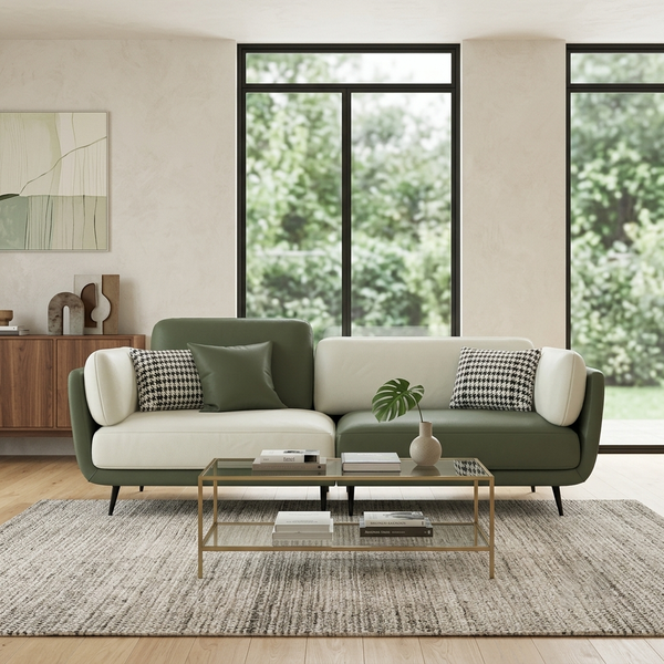 Hugo Pillow-Block Bouclé 2-Seater Sofa (1800mm) - (NO)