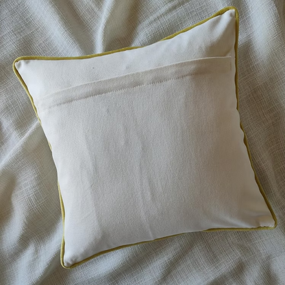 Heavy Embroidered Floral Cushion Cover - 16x16 Inches (CD)