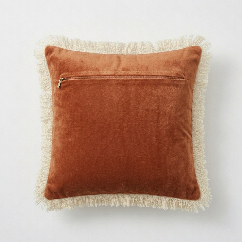 Embroidered Snowflake Cushion Cover - 12x12 Inches (CD)