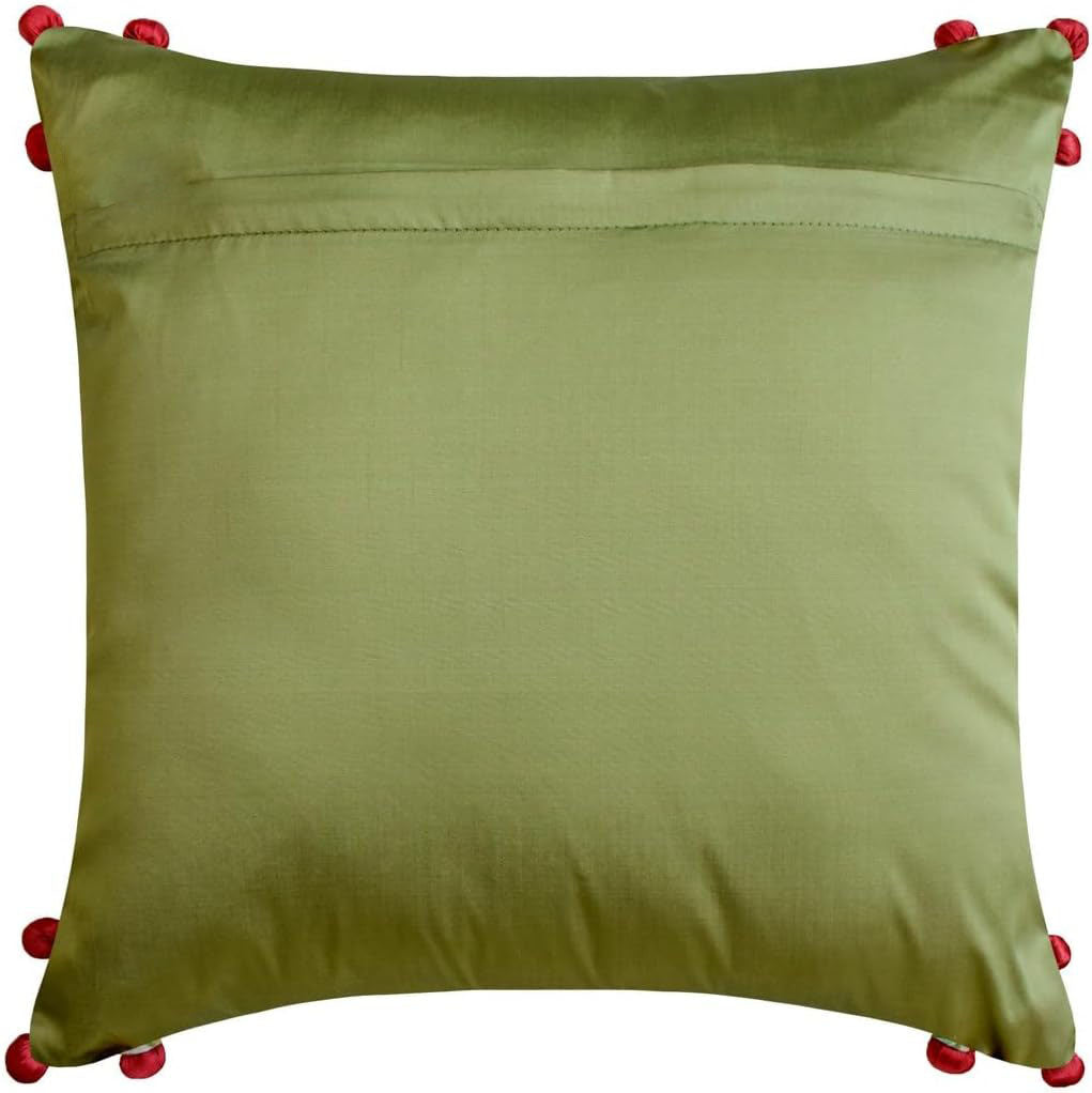 Tropical Parrot & Floral Cushion Cover - 12x12 Inches (CD)