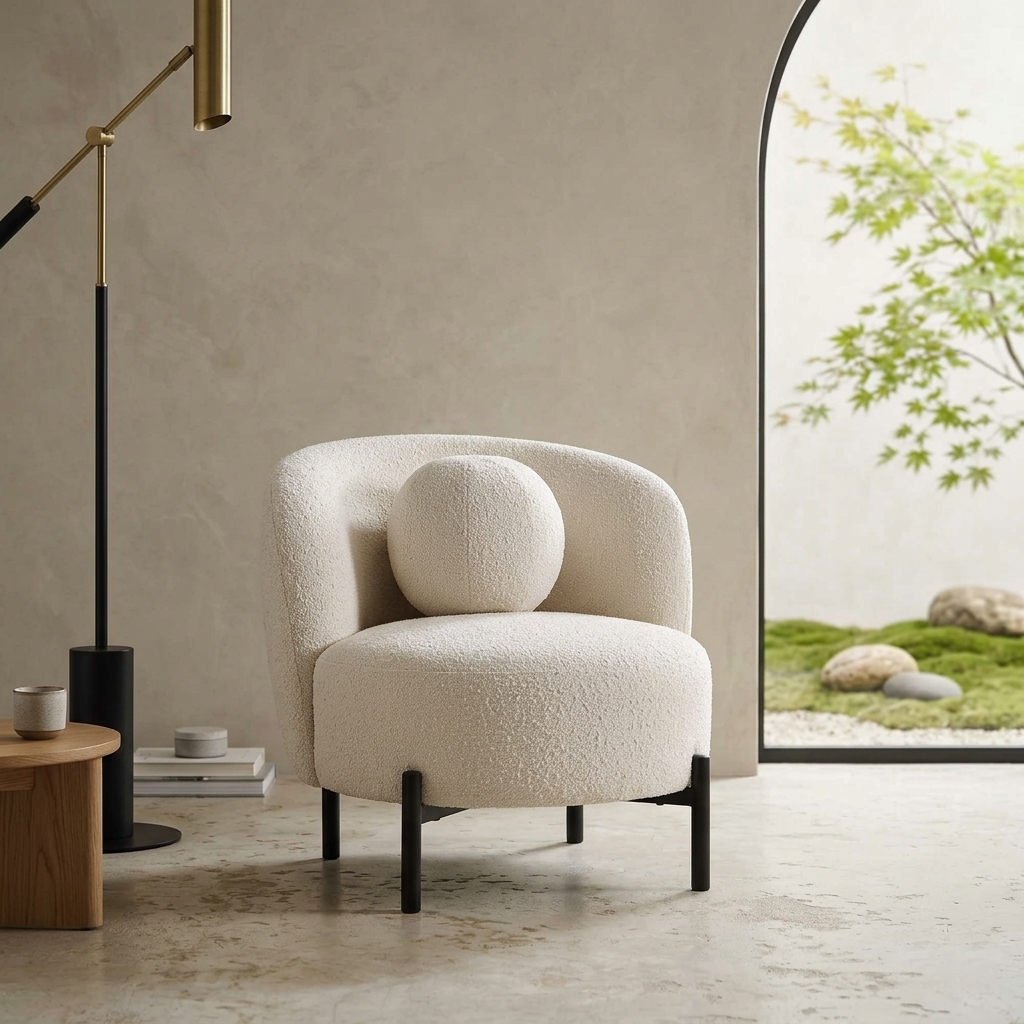 Jaba 1-Seater Upholstered Sofa W 70 x D 84 x H 75 cm - (OT)