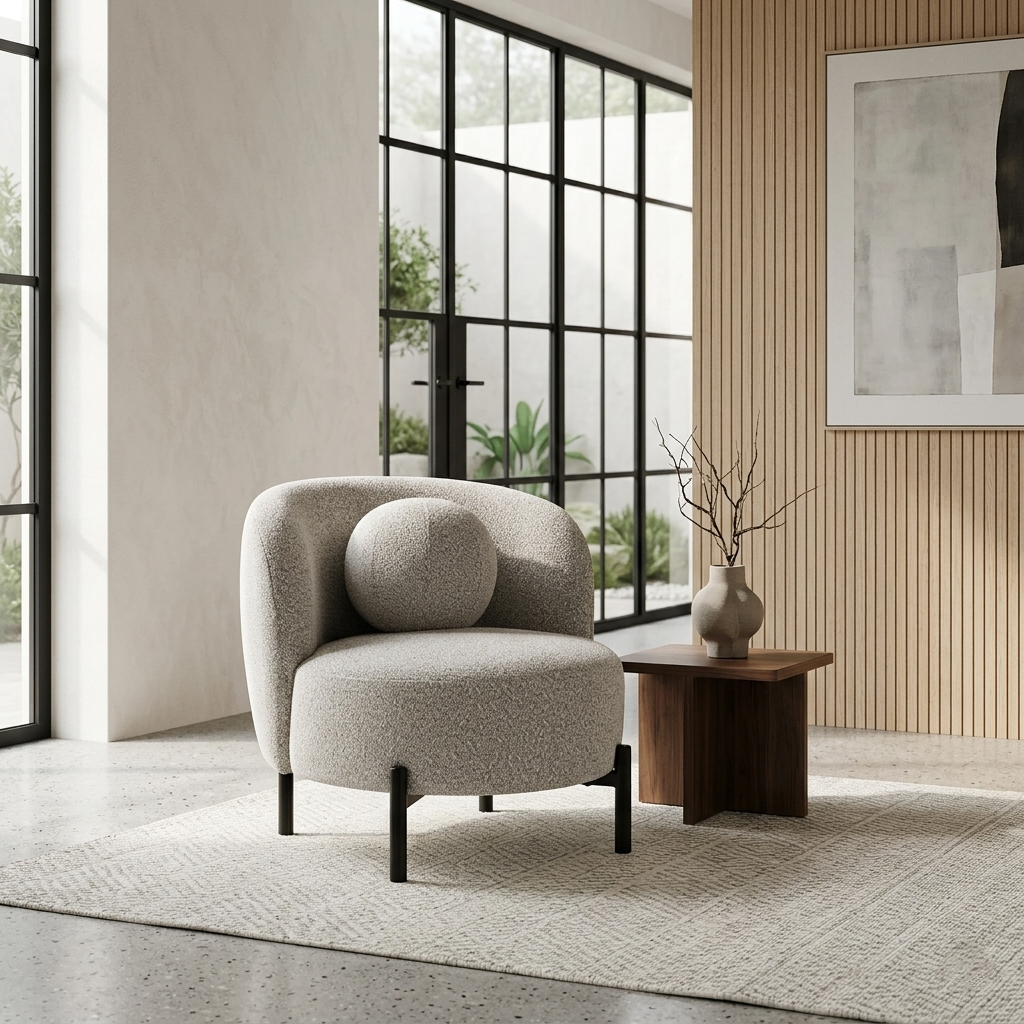 Jaba 1-Seater Upholstered Sofa W 70 x D 84 x H 75 cm - (OT)