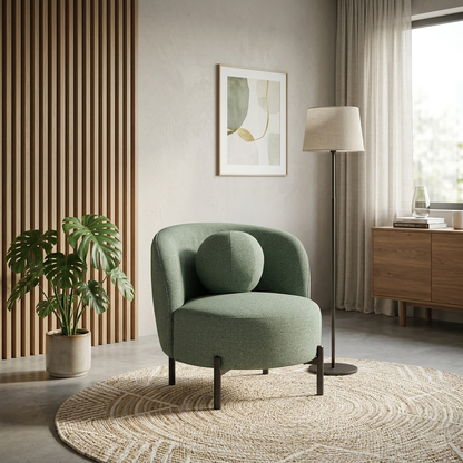 Jaba 1-Seater Upholstered Sofa W 70 x D 84 x H 75 cm - (OT)