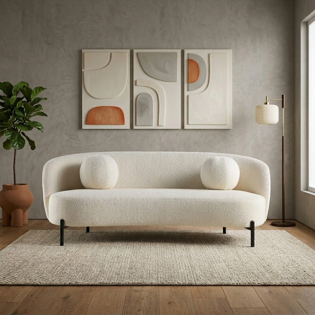 Jaba 2-Seater Upholstered Sofa W 125 x D 92 x H 78 cm - (OT)